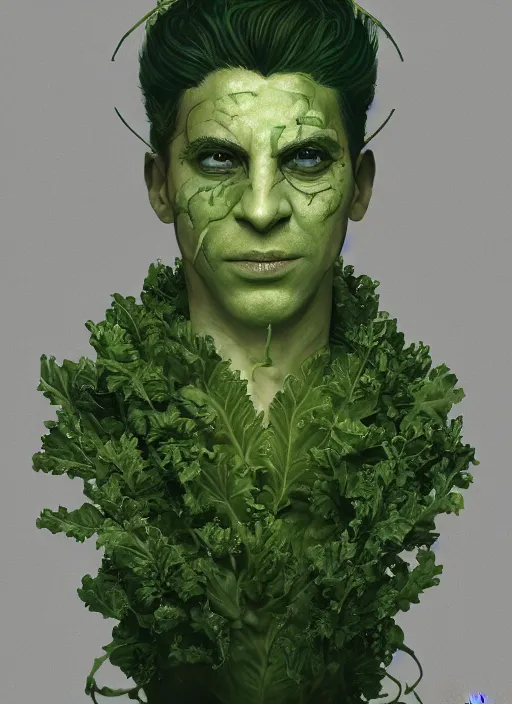 Prompt: portrait of tony kale!! as kale!! biohazard bioshock, au naturel, hyper detailed, digital art, trending in artstation, cinematic lighting, studio quality, smooth render, unreal engine 5 rendered, octane rendered, art style by klimt and nixeu and ian sprigger and wlop and krenz cushart