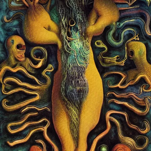 Image similar to surreal bestiary of repressed unconscious emotional creatures