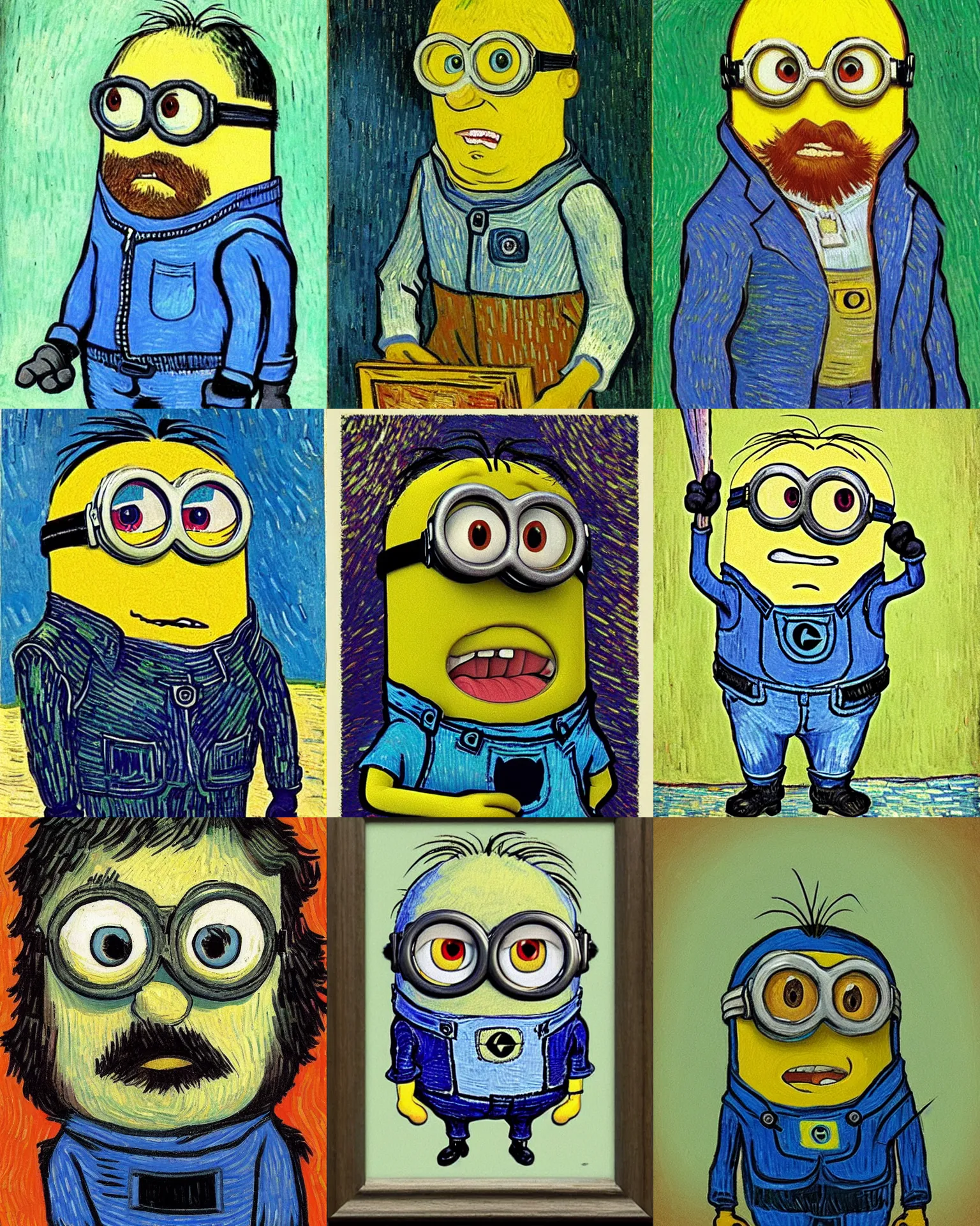 Image similar to Minion Self-portrait by Vincent van Gogh