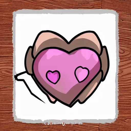 Image similar to cute hedgehog heart love laughing cute adorable emote twitch waving lineart