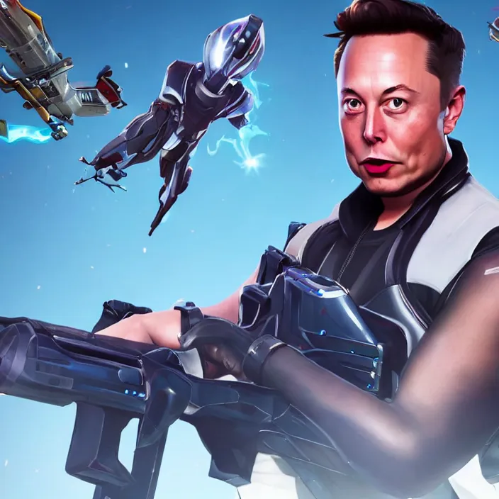 Prompt: Elon musk as a Fortnite character, cinematic, detailed