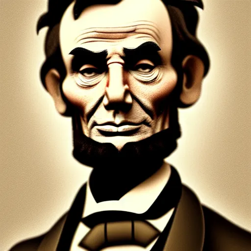 Prompt: abraham lincoln's face is made of ham, hyperdetailed, artstation, cgsociety, 8 k