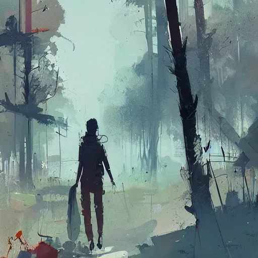 Image similar to art by ismail inceoglu