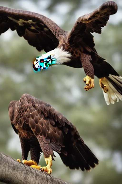 Image similar to eagle eat snake, in savannah, pulitzer award winning, captured by nikon d 8 5 0, bokeh, by daniel berehulak and adnan abidi and preston gannaway, matt rainey, stephanie welsh