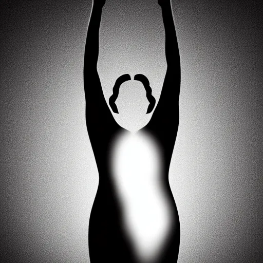 Image similar to black and white corporate logo female silhouette yoga pose