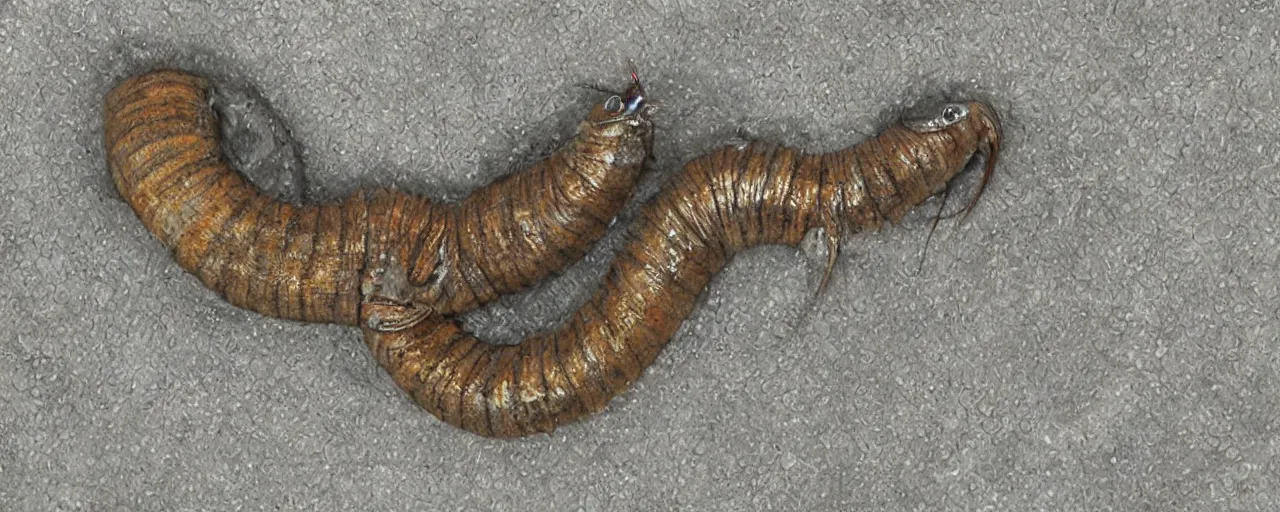 Image similar to a giant ugly worm that live in toilet, high detail - h 7 6 8