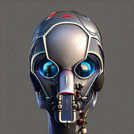 Prompt: a cybernetic version of a bugs head, highly detailed, pinterest, ranker, fotoscape, artstation, keyshot, unreal engine