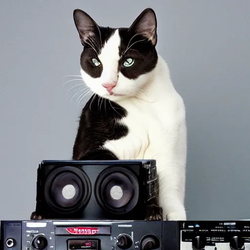 Prompt: cat as a dj