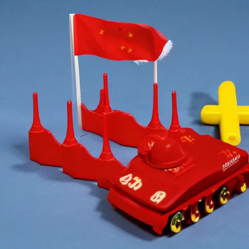 Prompt: Tiananmen square fisher price kit