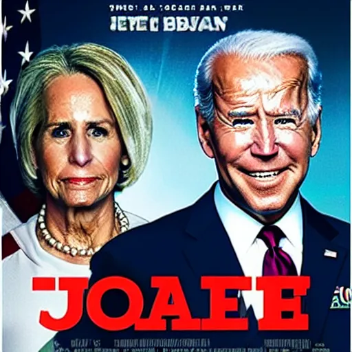 Prompt: movie poster for joe biden war