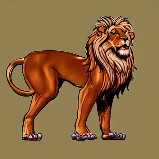 Image similar to profile picture of gambling lion bikini concept art, lofi