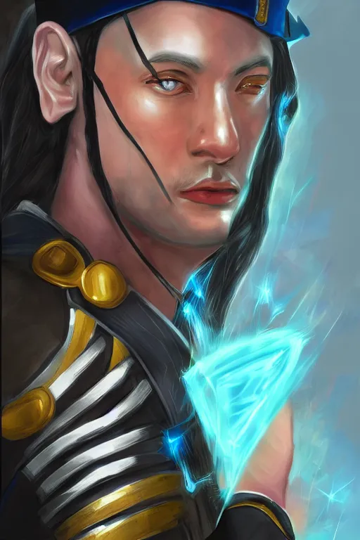 Image similar to neo as mage in soldier uniform | digital painting | highly detailed | fantasy