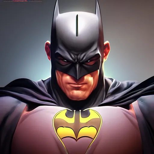 Image similar to batman as a street fighter character, cg animation, capcom, realistic, character select portrait, by artgerm, greg rutkowski, alphonse mucha, 3 d