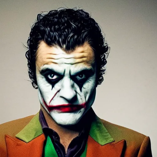 Image similar to Oscar Isaac as the joker