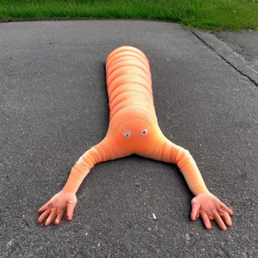 Image similar to a human worm