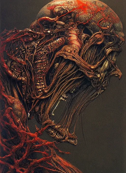 Image similar to a side view of spirit of Saint Capibara, highly detailed, art by Ayami Kojima, Beksinski, Giger