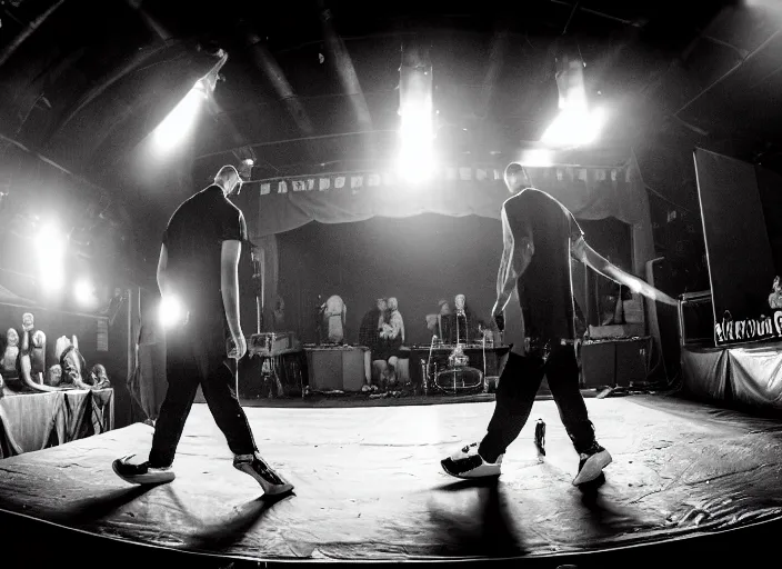 Image similar to photo still of a funeral ceremony on stage at vans warped tour, 8 k, 8 5 mm f 1. 8, studio lighting, rim light, right side key light