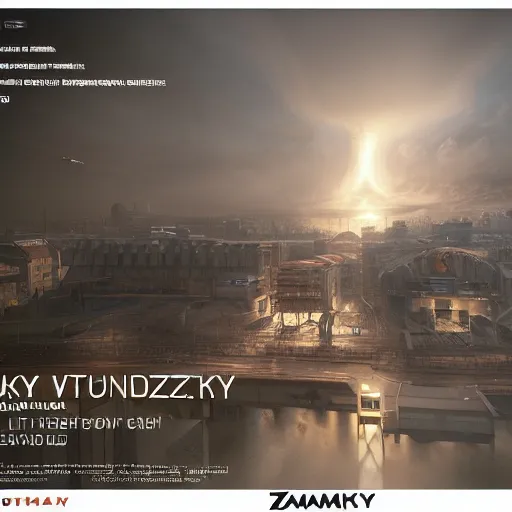 Image similar to Tour Zamansky render, intense lighting, 8k, trending on artstation