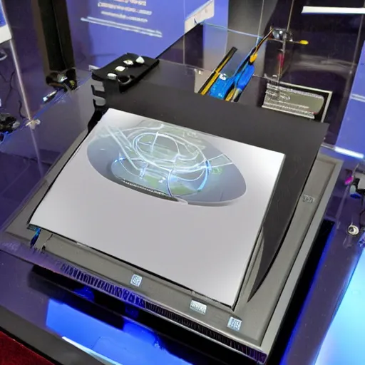 Image similar to a quantum pc, prototype demo at the hall of science