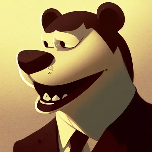 Image similar to face icon stylized minimalist danger mouse, loftis, cory behance hd by jesper ejsing, by rhads, makoto shinkai and lois van baarle, ilya kuvshinov, rossdraws global illumination