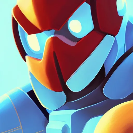 Image similar to face icon stylized minimalist mega man, loftis, cory behance hd by jesper ejsing, by rhads, makoto shinkai and lois van baarle, ilya kuvshinov, rossdraws global illumination