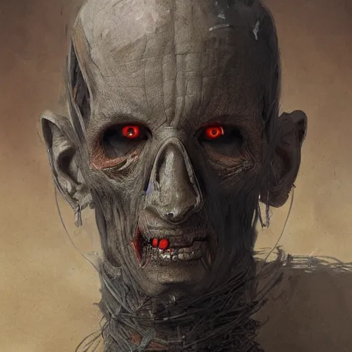 Prompt: portrait of a mummified vampire,digital art,detailed,realistic,art by greg rutkowski,deviantart