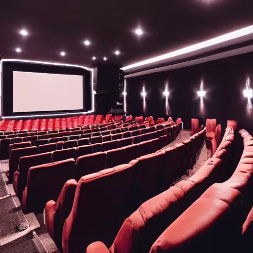 Prompt: on cinema at the cinema