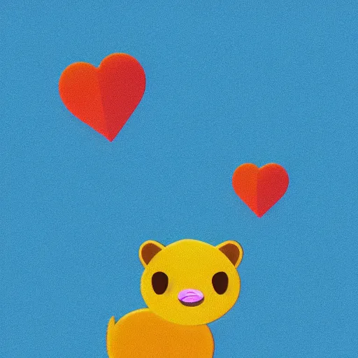 Image similar to professional emoji of a cute animal, high quality, HD, minimalist, 8K, famous