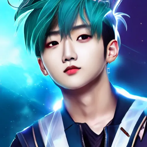 Prompt: xiumin from the band exo as a mobile legends hero, character design, 8 k, high definition, extremely detailed, photo - realistic