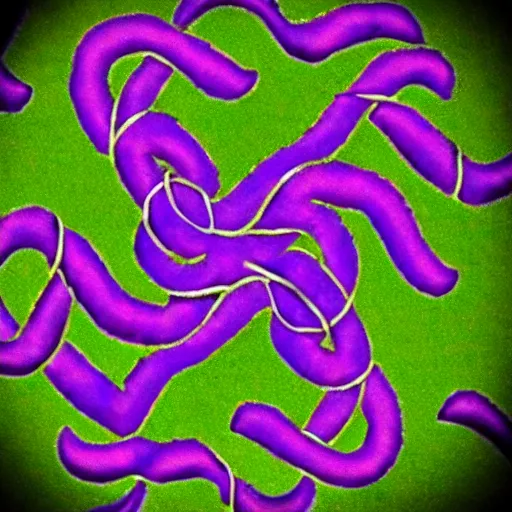 Image similar to purple tentacles forming into a celtic knot