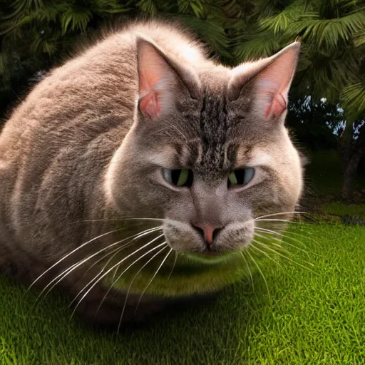 Image similar to big chungus cat, photo, detailed, 4k