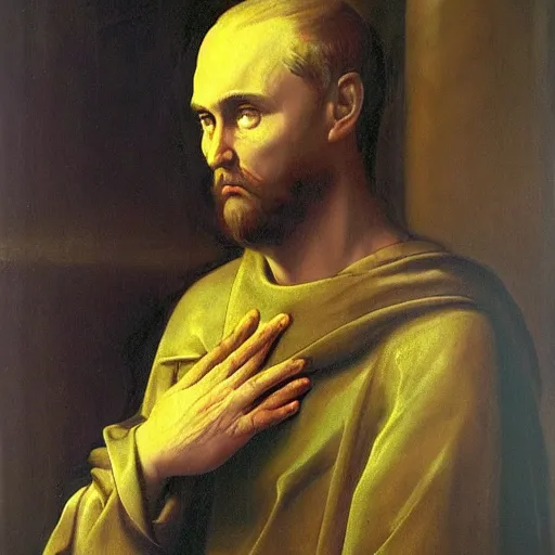 Image similar to vision of ezekiel with vladimir putin, portrait