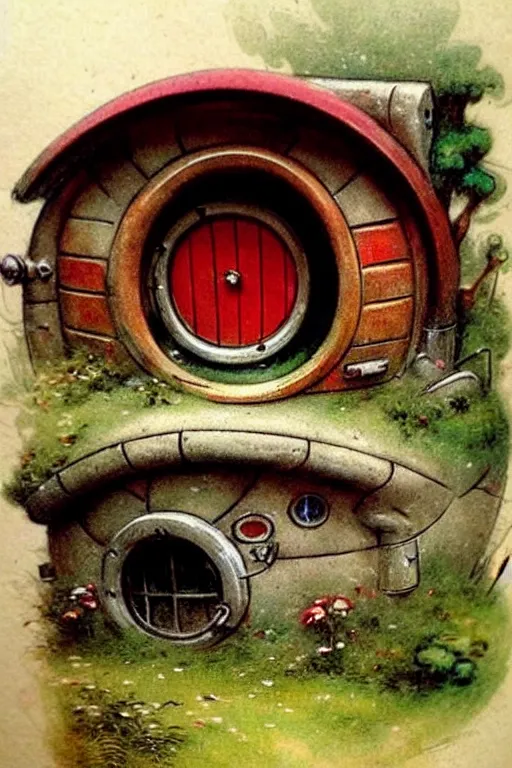 Prompt: ( ( ( ( ( 1 9 5 0 s retro future hobbit house window. muted colors. ) ) ) ) ) by jean baptiste monge!!!!!!!!!!!!!!!!!!!!!!!!! chrome red