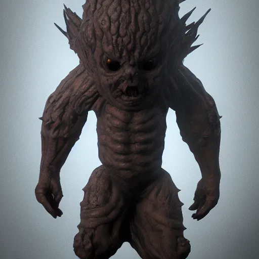 Prompt: a giant demon baby eldenring boss, zbrush, arnold render, unrealengine 5, dark souls, horror, extremely detailed