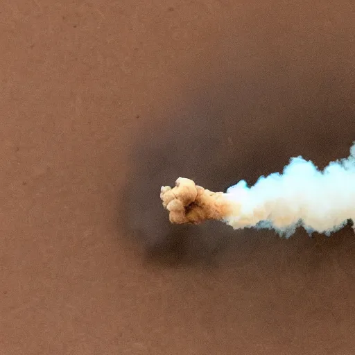 Image similar to dingo blows a smoke ring