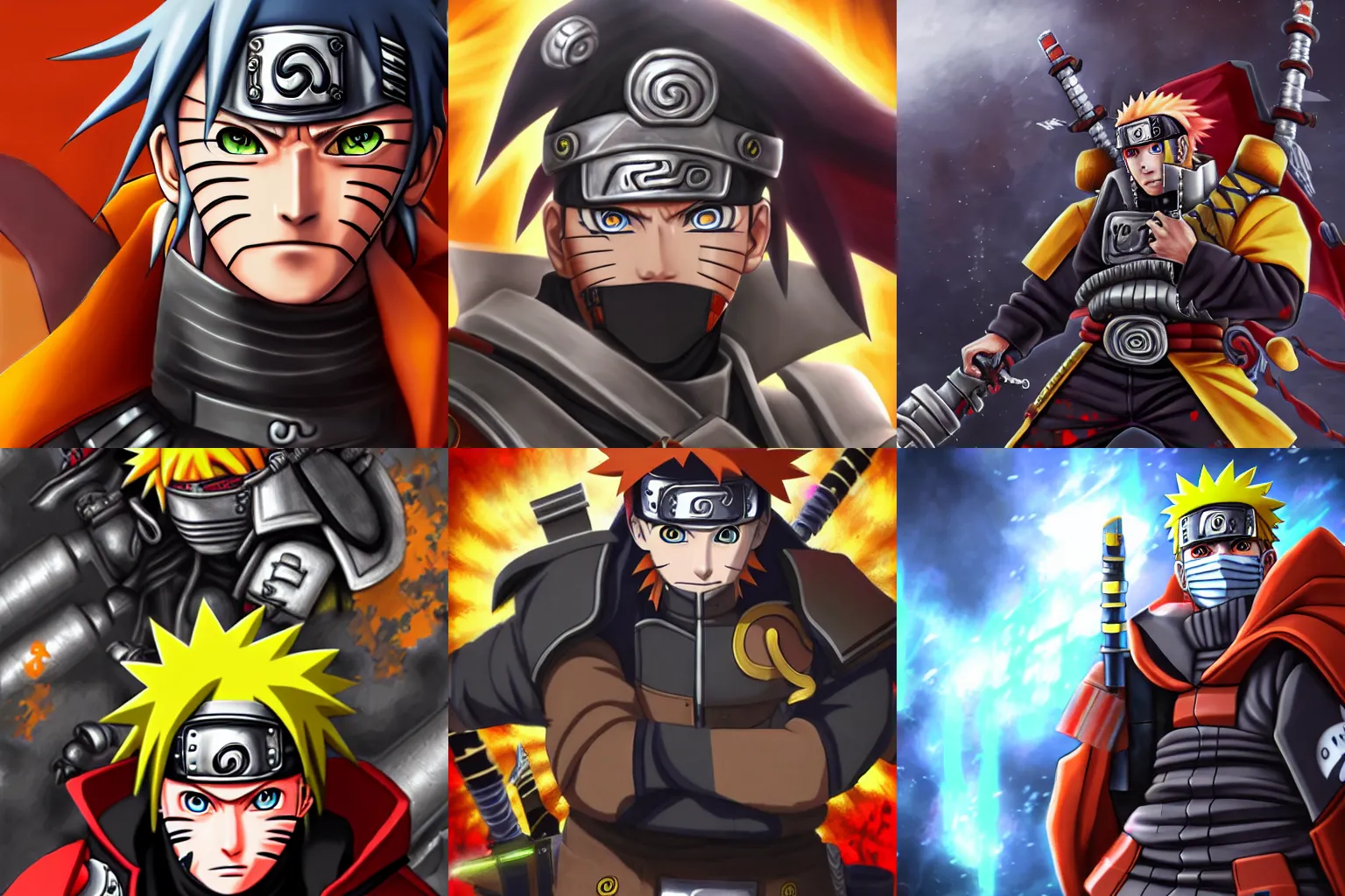 Prompt: Naruto in Warhammer 40k portrait, 4k resolution, highly detailed, artstation, very sharp, epic