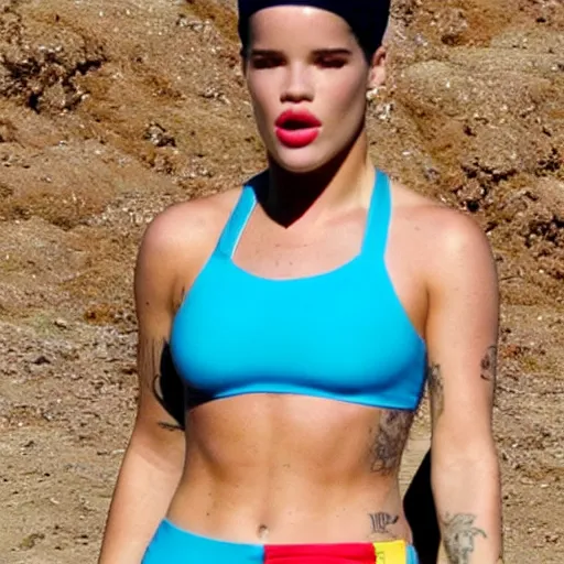 Image similar to halsey in bikini