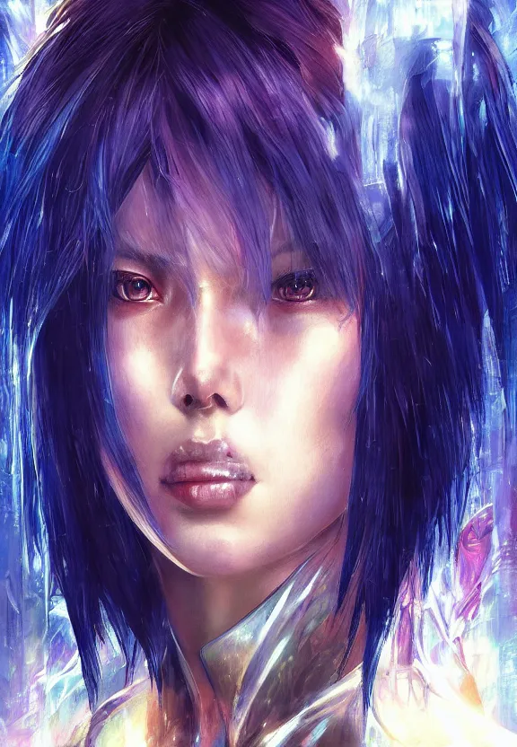 Image similar to the portrait of major kusanagi from ghost in the shell, digital art by artgerm and karol bak, sakimi chan and casey