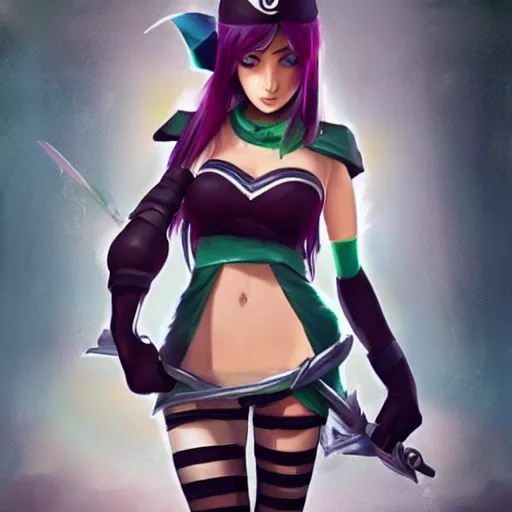 Prompt: Akali from league of legends, directed by wes anderson