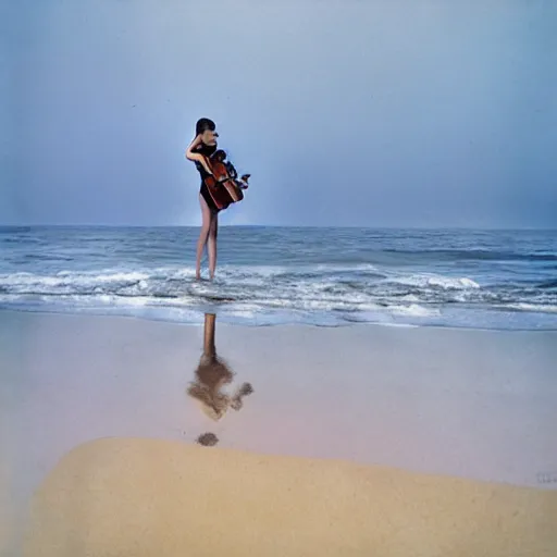 Image similar to violinist beach annie lebovitz photography artistic