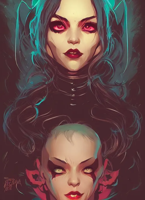 Image similar to portrait of beautifull succubus, cute face. dark fantasy, d & d, artstation, art by petros afshar, tom whalen, laurie greasley and greg rutkowski and ilya kuvshinov