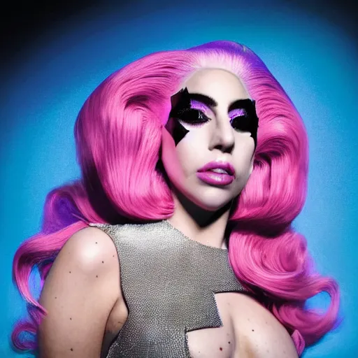 Prompt: lady gaga artpop act 2 album cover shot by nick knight, full body, artpop, jeff koons, canon, highly realistic. high resolution. highly detailed. dramatic. 8 k. 4 k.