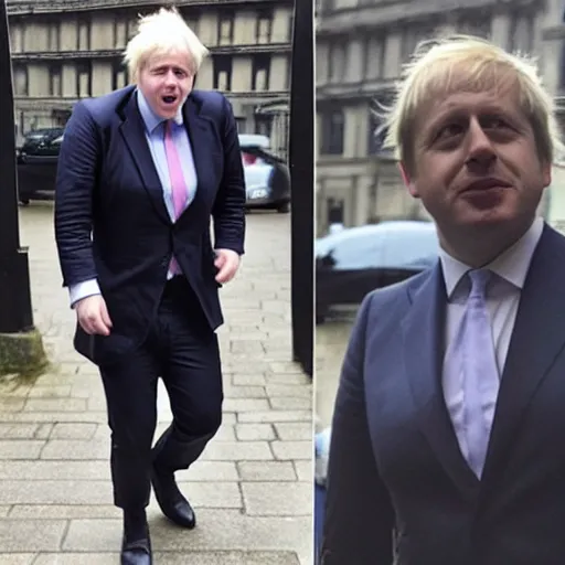 Image similar to Boris Johnson wears a latex catsuit, photo, instagram, newspaper