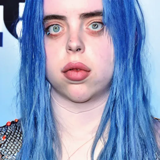 Prompt: billie eilish having Trypophobia