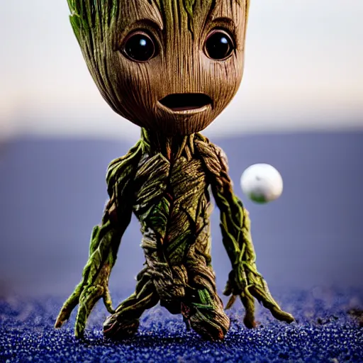 Groot smoking a cigarette, award winning photograph,, Stable Diffusion