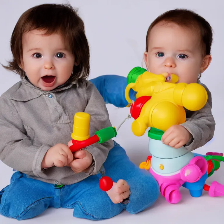 Image similar to fisher price cattle prod, baby toy, product photo, studio lighting