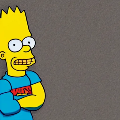 Image similar to bart simpson in real life