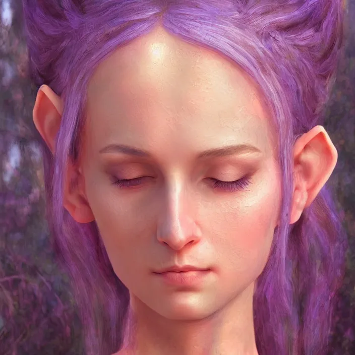 Image similar to elvish princess, pulp, extremely detailed, sharp focus, pastel colors, intricate, realistic, smooth, volumetric lighting, digital painting, by eric stanton