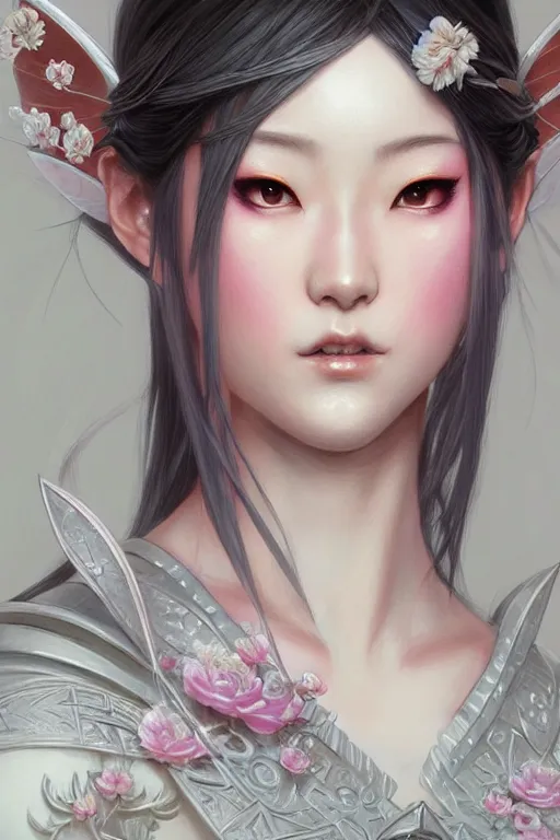 Prompt: fairy japanese princess, highly detailed, d & d, fantasy, highly detailed, digital painting, trending on artstation, concept art, sharp focus, illustration, art by artgerm and greg rutkowski and magali villeneuve