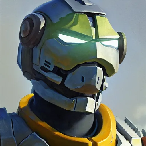 Prompt: greg manchess portrait painting of master chief the transformer as overwatch character, medium shot, asymmetrical, profile picture, organic painting, sunny day, matte painting, bold shapes, hard edges, street art, trending on artstation, by huang guangjian, gil elvgren, ruan jia, greg rutkowski, gaston bussiere